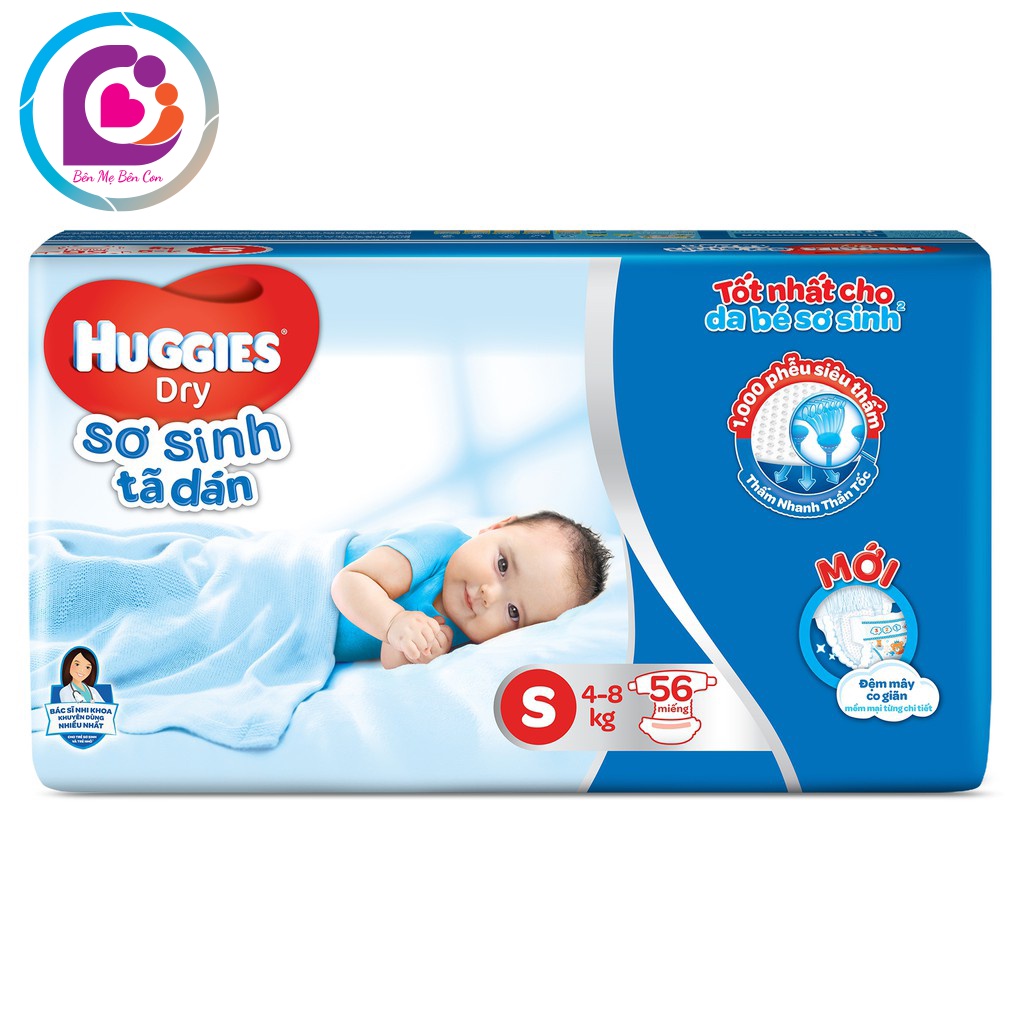 Bỉm dán / Tã dán Huggies size S24/ S56/ S88