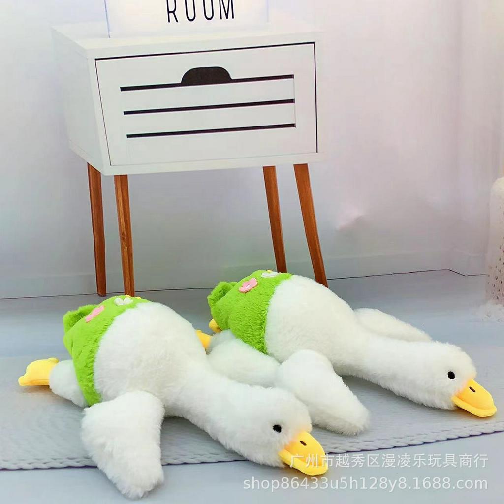 Gấu bông con ngỗng trắng, Vịt trắng nằm đáng yêu 25cm