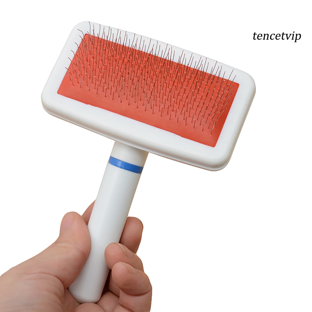 Lược Chải Lông Thú Cưng Tay Cầm Gỗ Linh Hoạt