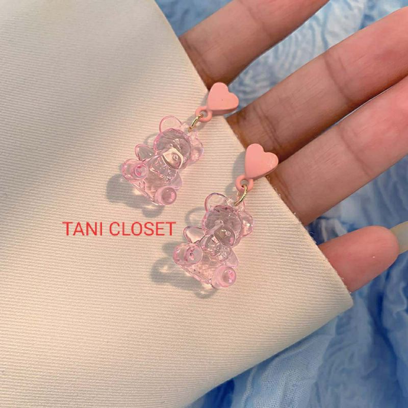 Bông Tai Hình Gấu Gummy Nhựa Resin