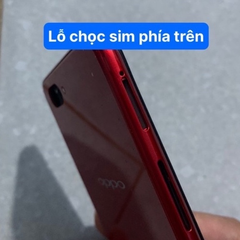 khay sim oppo A3s - bản lỗ chọc sim phía trên