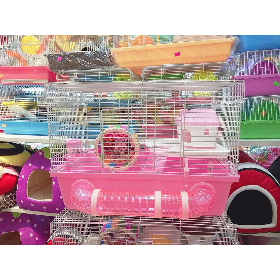 Lồng nhà máy ống nối dành cho hamster / đuôi mập/... (size 47cm rất rộng rãi)
