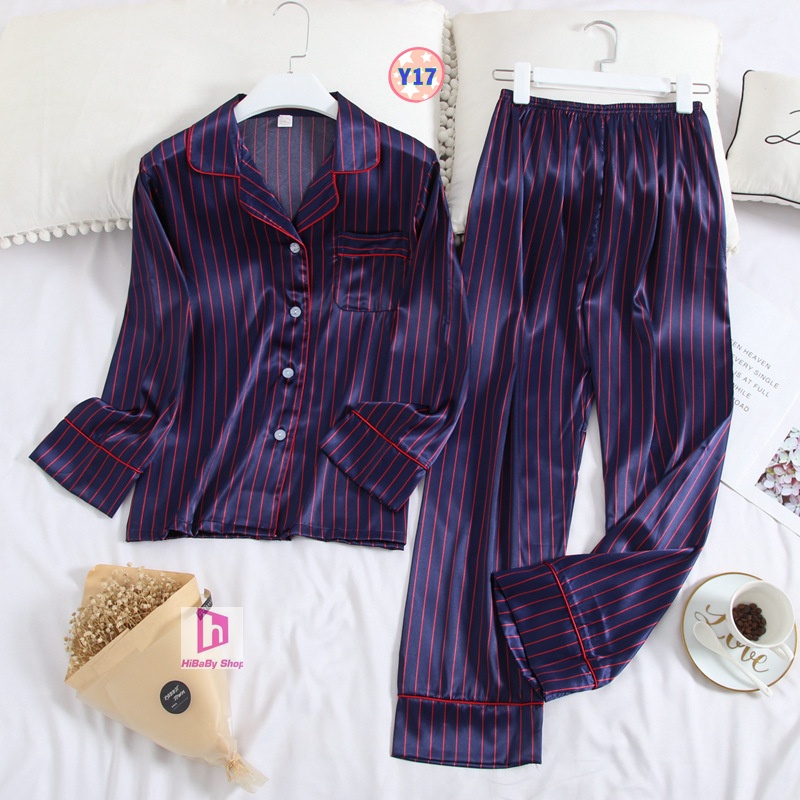 Pijama Lụa Cao Cấp Dài Tay Y17