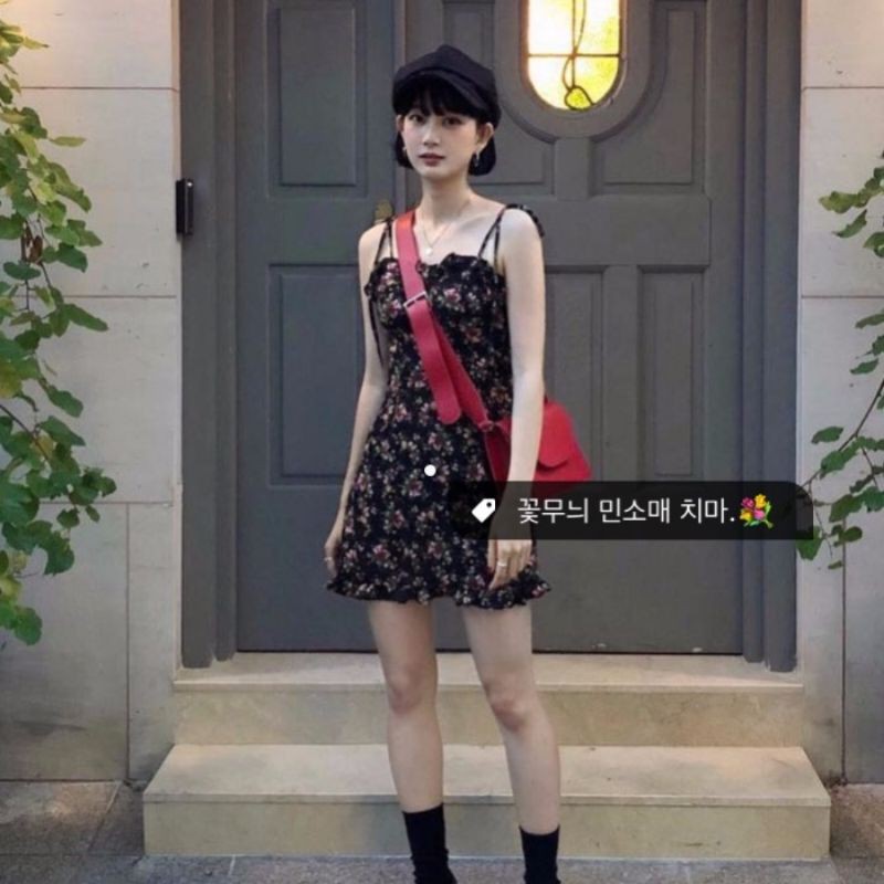 (L219) Đầm hai dây hoa nhí hàng order (có ảnh thật và bảng size ở cuối) | BigBuy360 - bigbuy360.vn