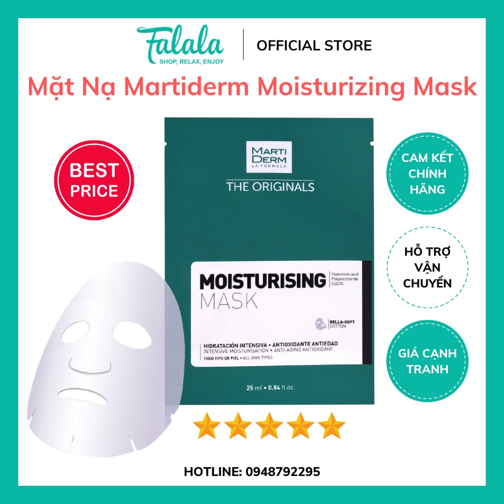 Mặt nạ Martiderm The Originals Moisturizing Mask - Cấp ẩm chuyên sâu, săn chắc da, chống lão hoá