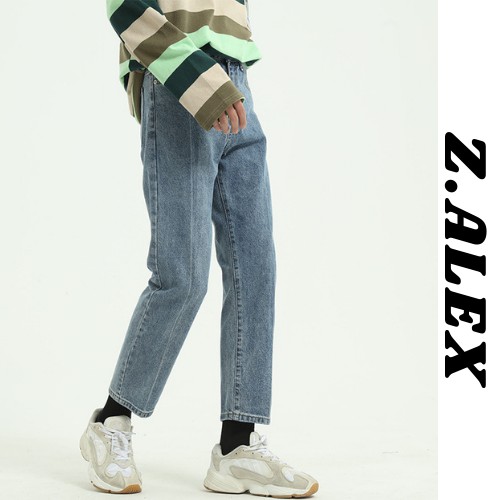 Quần jean nam baggy ống suông, rộng chuẩn form hàn quốc (kèm ảnh thật) | BigBuy360 - bigbuy360.vn