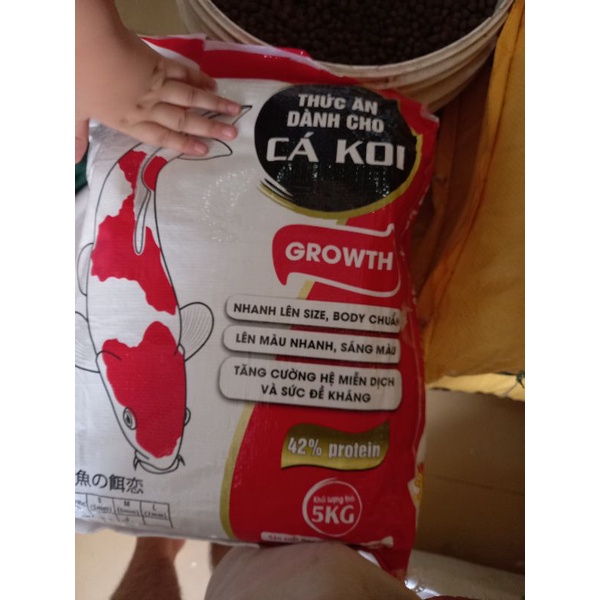 1kg Thức ăn cá Koi stella size 2 3 ly. dành cho cá size 5cm đến 20 cm