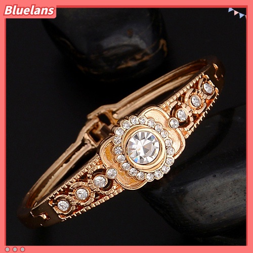 Vòng tay nữ mạ vàng khảm đá lộng lẫy sang trọng thời trang