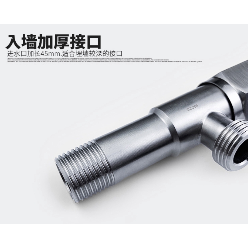 Van Điều Khiển Vòi Nước Bằng Thép Không Gỉ Sus304 1 / 2 ''