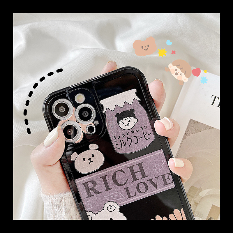 Ốp lưng iphone vuông cạnh hình insbear 6plus/6s/6splus/7/7plus/8/8plus/x/xr/xs/11/12/pro/max/plus/promax | BigBuy360 - bigbuy360.vn