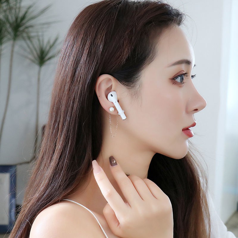 Bông Tai Chống Rơi Chống Mất Có Dây Đeo Chuỗi Ngọc Trai Dành Cho Airpods 2