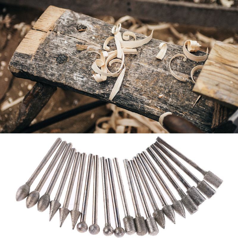 Set 20 Đầu Mài Kim Cương 6x3mm Bits