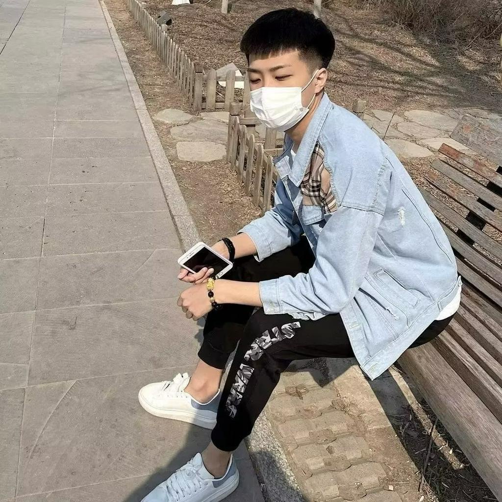 Áo Khoác Denim Dáng Rộng Phong Cách Thời Trang Hàn Quốc Cho Nam Giới Có Size M-3XL