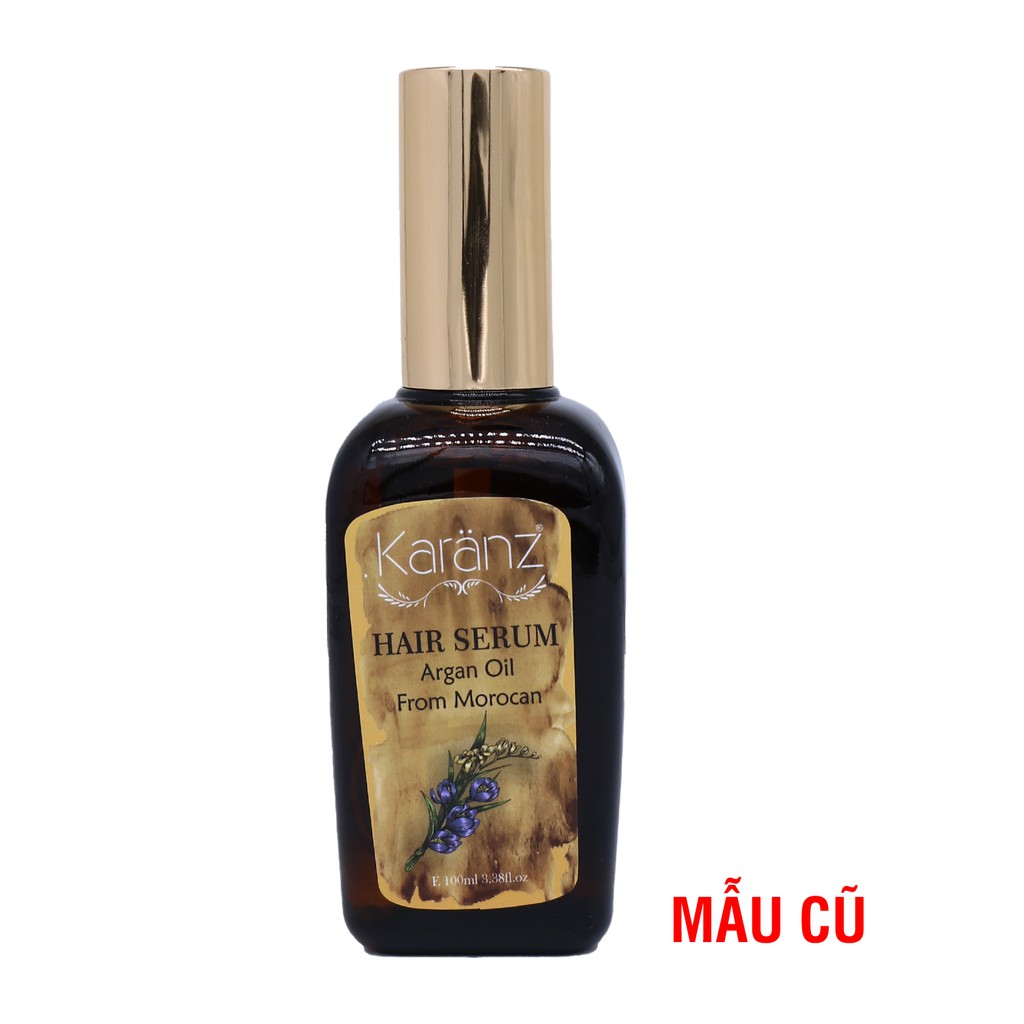 Tinh dầu dưỡng tóc mềm mượt giảm gãy rụng, giữ nếp tóc Karanz Hair serum Macadamia Argan Oil 100ml