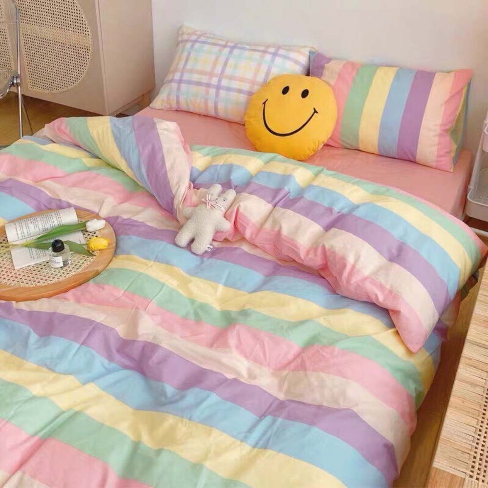 Bộ chăn ga gối Cotton Poly CHAGAMO drap giường Hàn Quốc miễn phí bo chun ga giường bọc đệm