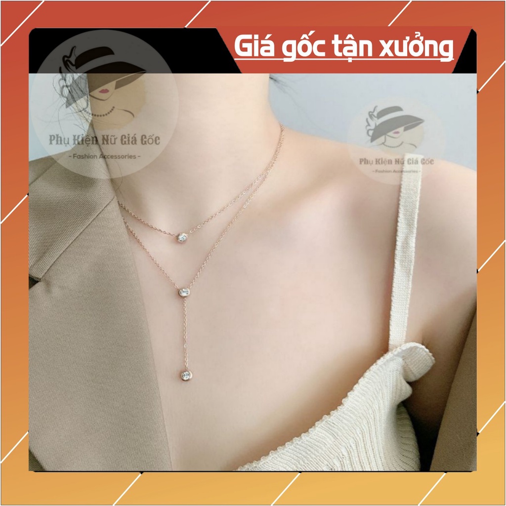 Dây Chuyền Nữ Nhiều Tầng, Layer Nữ Đính Đá