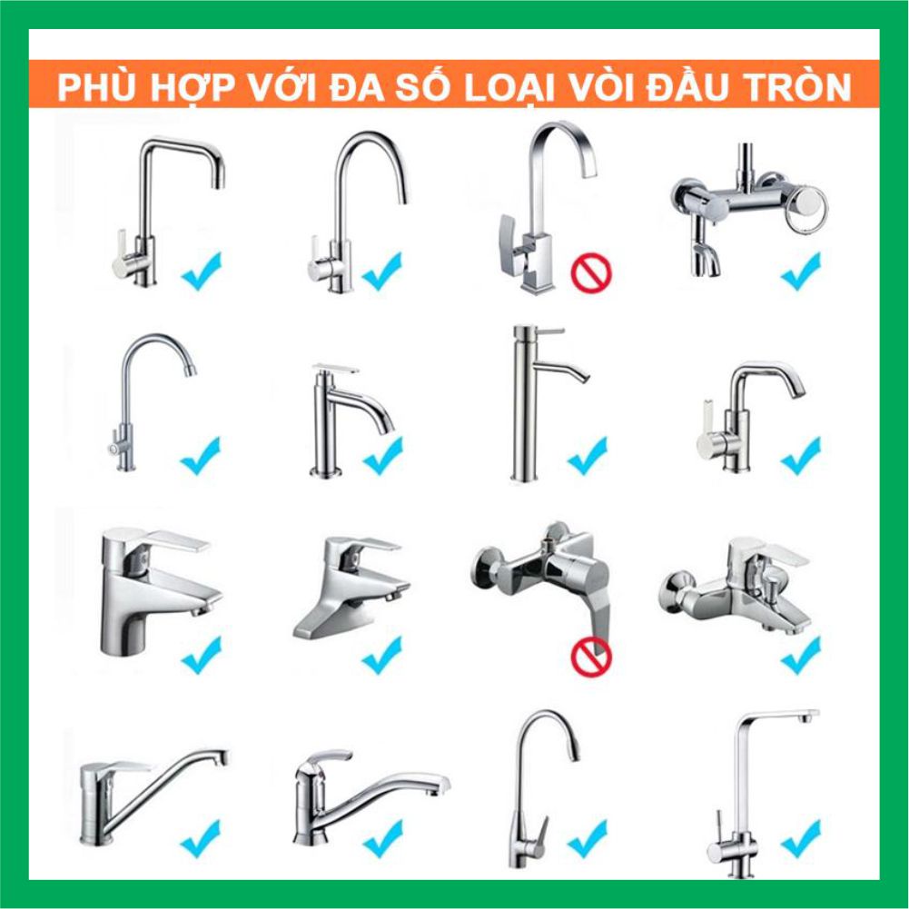 Đầu vòi tăng áp ⚡️ FREESHIP ⚡️ Đầu vòi tăng áp rửa chén bát xoay 360 độ 3 chế độ phun nước bảo hành 6 tháng - Shop 5539