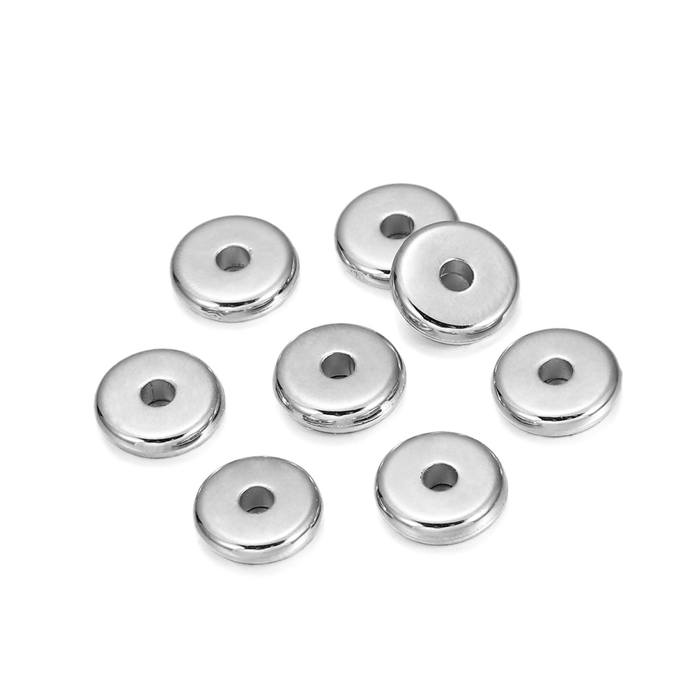Set 150 hạt xâu chuỗi ST.KUNKKA 2.0mm bằng nhựa màu vàng/ bạc làm trang sức DIY