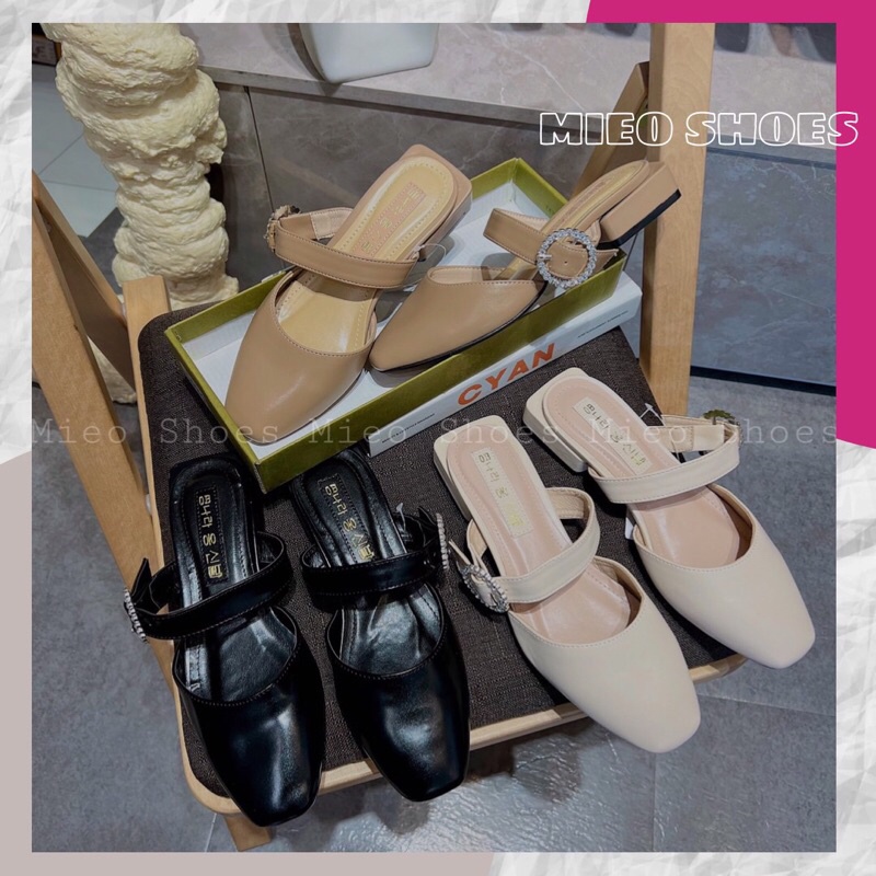 Sục tù tag tròn đá MIEOSHOES ( D1517 D1518 D1519 )