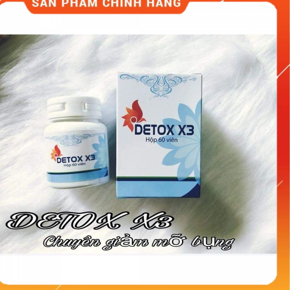 Detox đánh tan mỡ bụng hiệu quả ( hộp 55 viên)