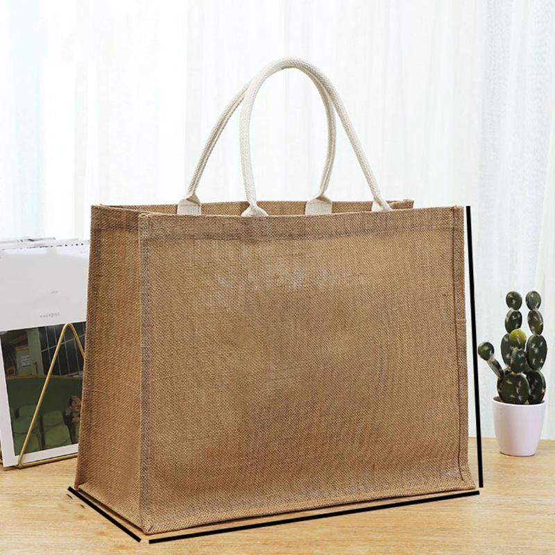 Túi Tote Vải Bố Kích Thước Lớn Có Tay Cầm Có Thể Tái Sử Dụng Dùng Đi Mua Sắm