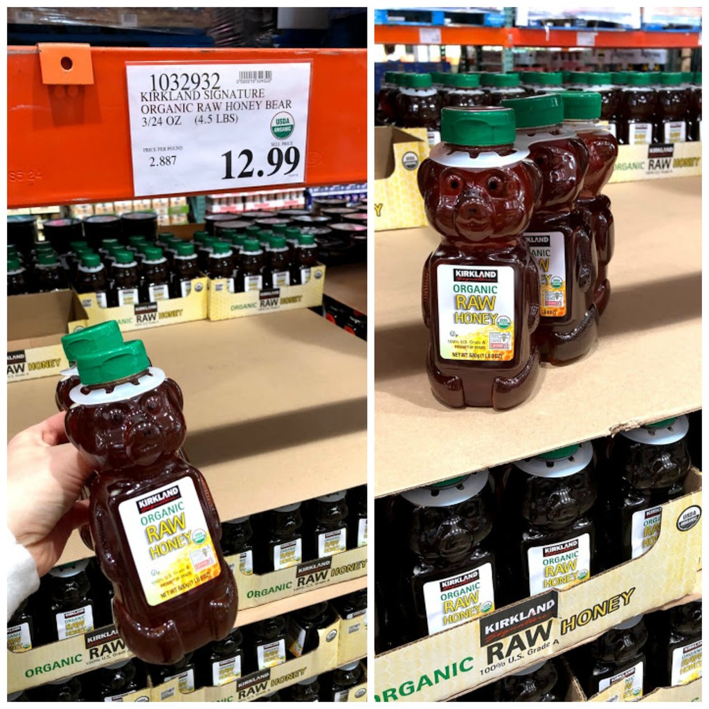 [1 CHAI] Mật Ong Hữu Cơ Nguyên Chất Honey Bear Kirkland 680g - Hàng Mỹ