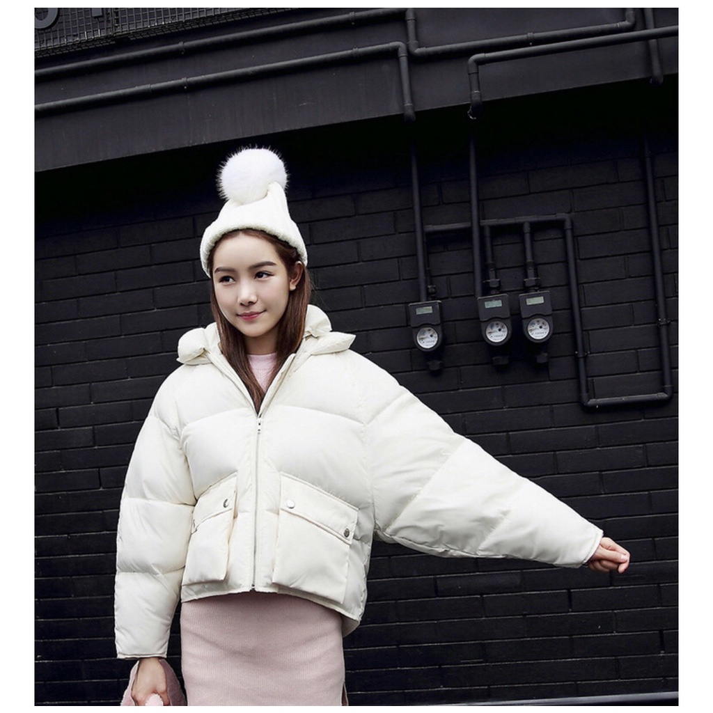 Áo phao nữ dáng ngắn 2021, áo khoác croptop hàng Quảng Châu P0002 | BigBuy360 - bigbuy360.vn