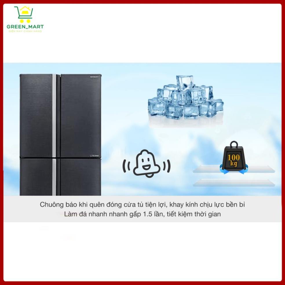 Tủ lạnh Side by side Sharp Inverter 572 lít SJ-FX640V-SL  --Chỉ giao tại HN--