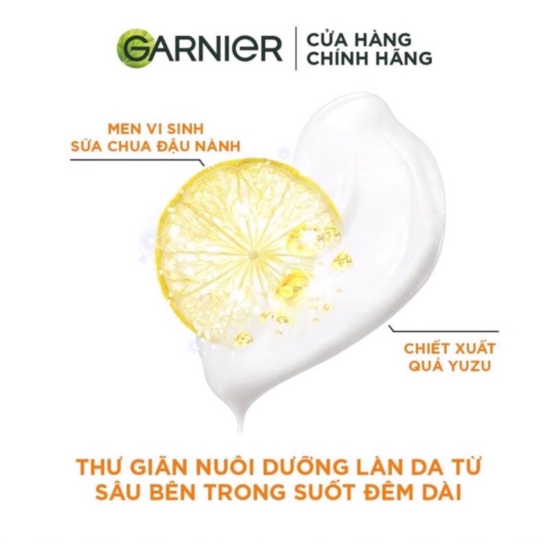 Mặt nạ ngủ dưỡng đêm tinh chất sữa chua sáng da Garnier 18ml