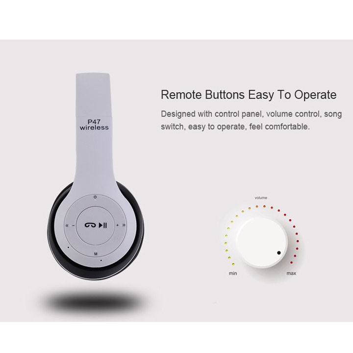 TAI NGHE CHỤP TAI KHÔNG DÂY BLUETOOTH P47 | BigBuy360 - bigbuy360.vn