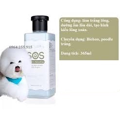 [Chính hãng] Sp1884 - Sữa tắm/ Dầu tắm SOS 365m giúp bộ lông luôn đẹp bồng bềnh, khử mùi dành cho giống chó Bichon Frise