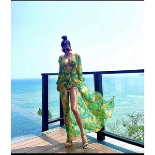 bikini chuối kèm ao choàng