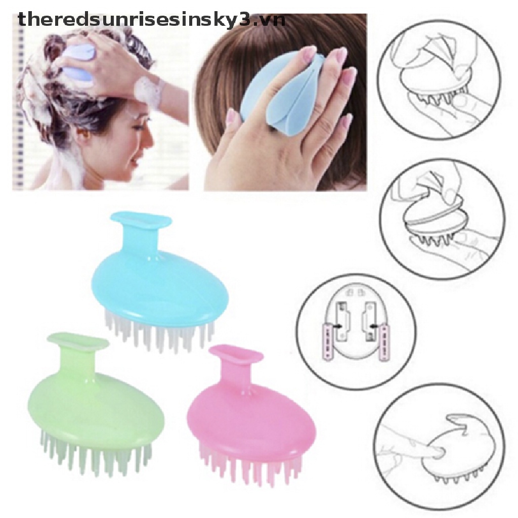 Dầu Gội Đầu Mát Xa Da Đầu Bằng silicone Tiện Dụng