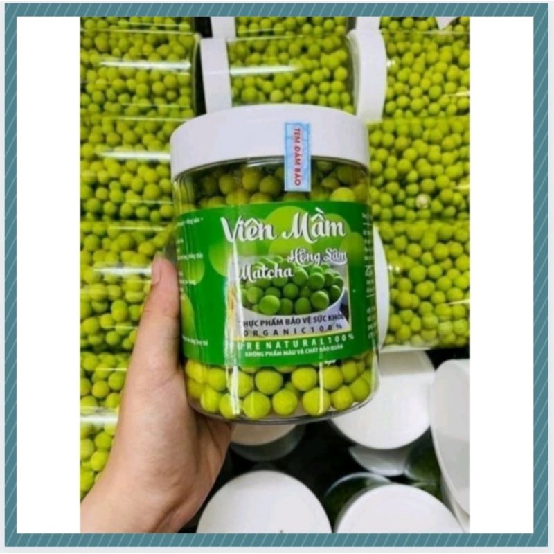 (FREESHIP) 500gram Viên mầm đậu nành hồng sâm mattcha Nở ngực, tăng vòng 1,đẹp da,tăng cân,giảm cân..