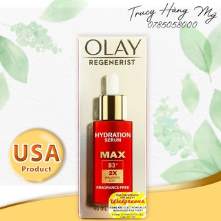 Serum Chống Lão Hoá Cấp Ẩm Làm Trắng Sáng Da Olay Niacinamide B3+  Max 40ml [Hàng Mỹ]