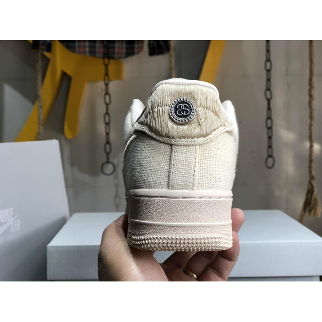 Giày Sneaker Cổ Thấp  AF1 - Air Force 1 x Stussy Fossil Stone | BigBuy360 - bigbuy360.vn
