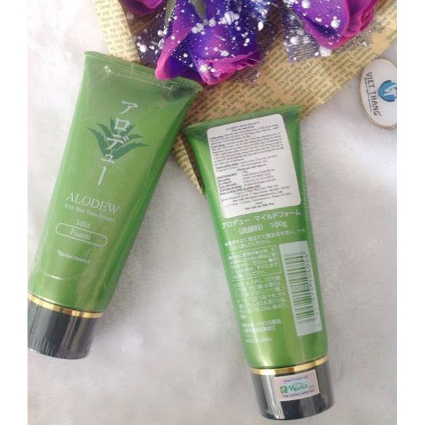 Sữa rửa mặt và tẩy trang trắng da Naris Alodew Nhật Bản 100ml - Hàng Cao Cấp