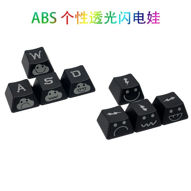 Nút bấm bàn phím cơ bằng nhựa abs nhẹ in họa tiết hoạt hình dễ thương cho bé