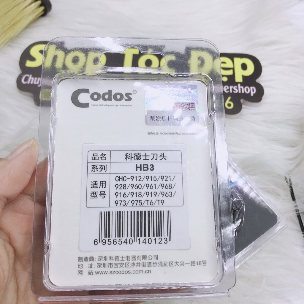 LƯỠI TÔNG ĐƠ CODOS T6, T9, CHC 968, 961 ,960, 958 ,930 ,959 ,916, 918, 919 HB3(chính hãng)