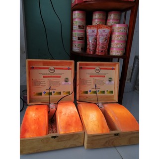 Hộp đèn đá muối massage chân