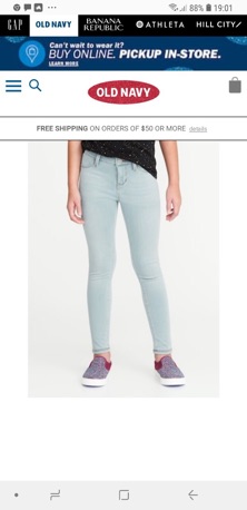 Quần jean legging bé gái