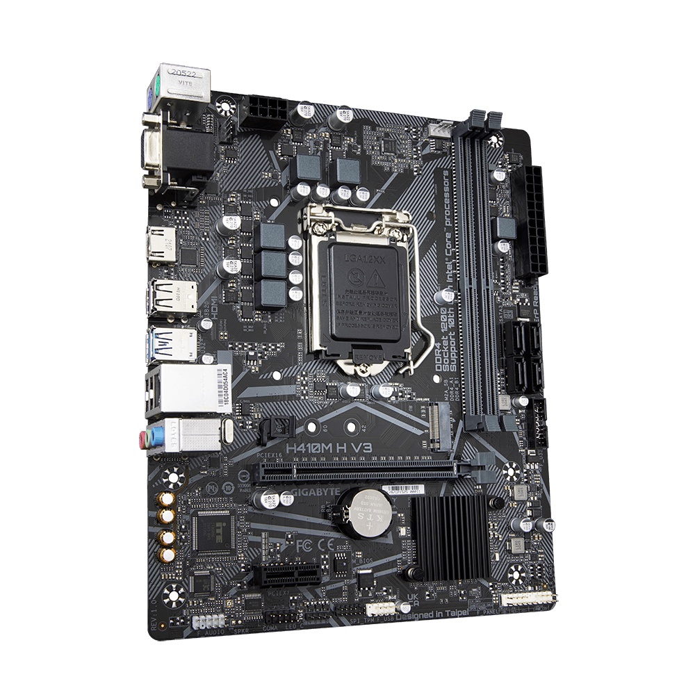 Mainboard Gigabyte H410M-H V3 (Intel H510, Socket 1200, m-ATX, 2 khe Ram DDR4)