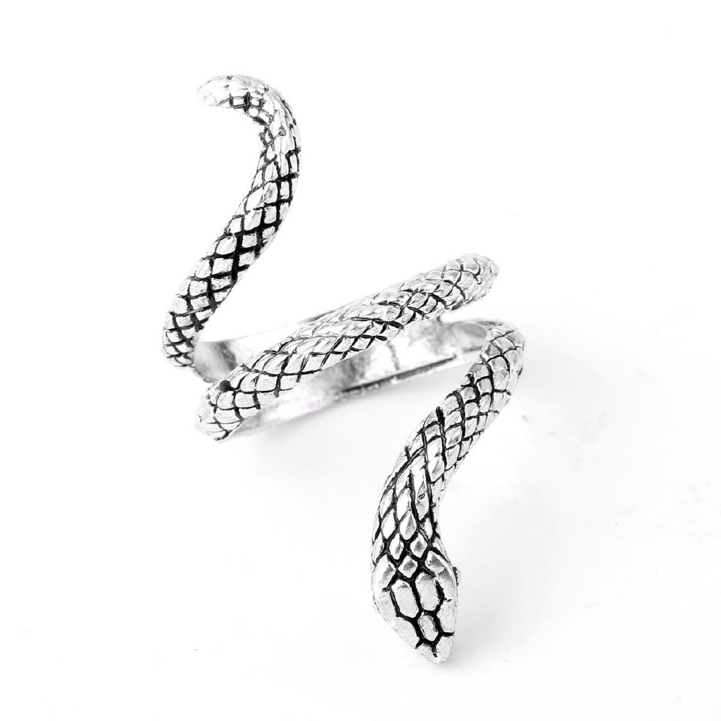 Nhẫn kim loại 22069 hình rắn phong cách cổ điển cá tính