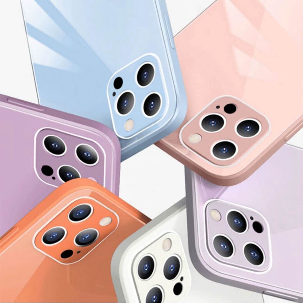 Ốp điện thoại tráng gương màu sắc ngọt ngào cho iPhone 6 6S X XS MAX XR iPhone 11 11Pro iPhone 11Promax