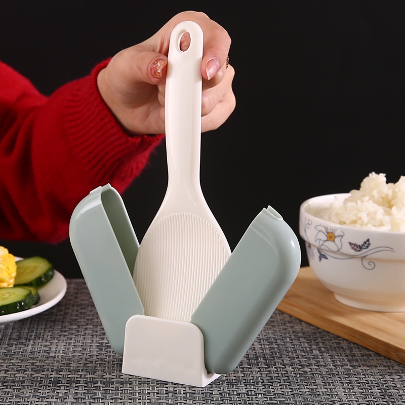 1 Giá Đỡ Nắp Nồi Cơm Bằng Nhựa Chống Bụi Thiết Kế Nhỏ Gọn Tiện Dụng