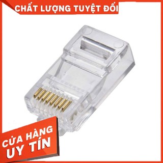 Đầu hạt bấm dây mạng rj45 cob chuẩn hạt mạng rj45 cob chân tiếp xúc đồng
