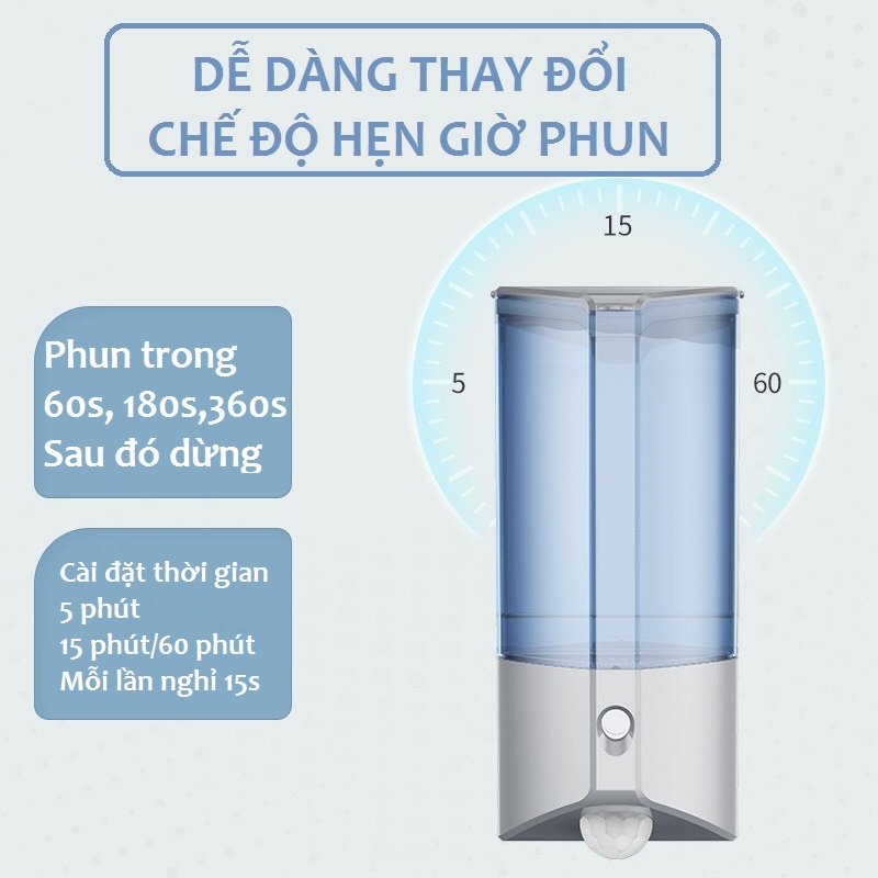 Máy phun sương tự động, Hộp xông tinh dầu cảm biến thân nhiệt thông minh