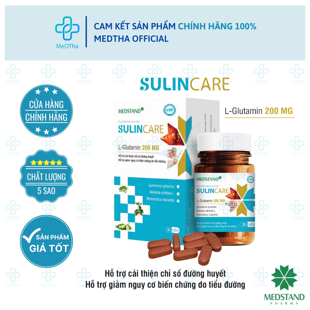 Viên Uống Hỗ Trợ Tiểu Đường Sulincare - Cải Thiện Chỉ Số Đường Huyết, Giảm Nguy Cơ Biến Chứng Do Tiểu Đường
