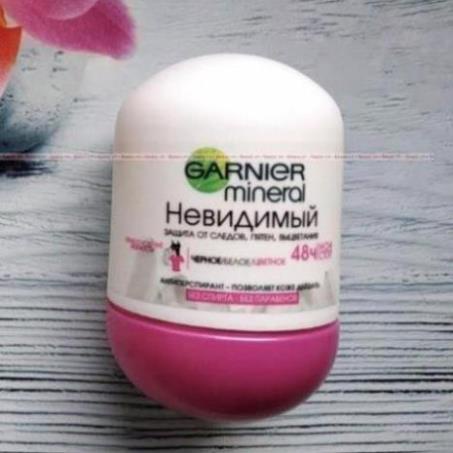 Lăn Khử Mùi Garnier Pháp  [CHÍNH HÃNG] (50ML)_Đa dạng mùi_ Lưu Hương Thơm Mát Suốt 48H