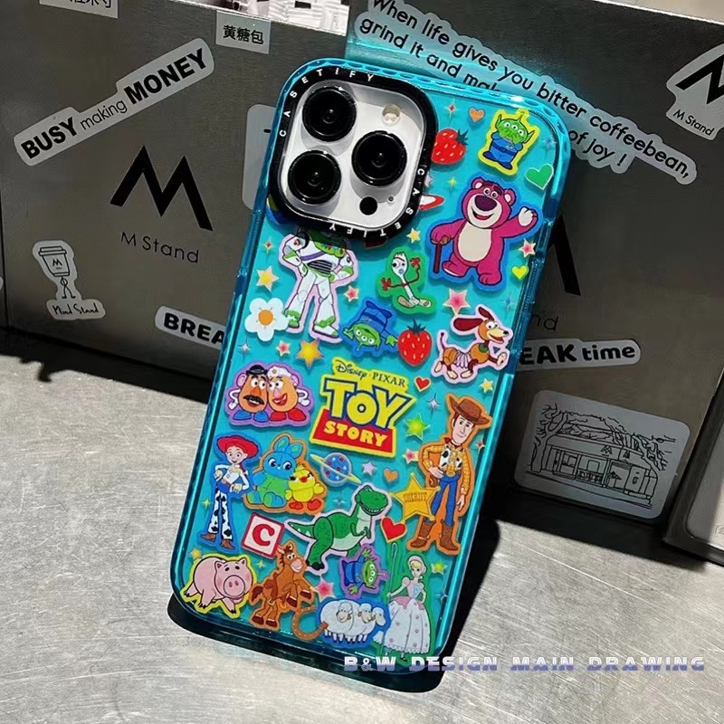 Ốp Điện Thoại Mềm Chống Sốc Màu Dạ Quang In Hình Hoạt Hình Toy Story Cho iPhone 14 13 12 11 Pro MAX 7Plus 8Plus X XS MAX XR